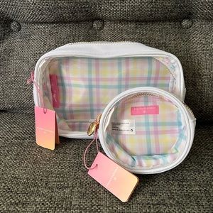 Stoney Clover Gingham Rectangle AND Circle Pouches